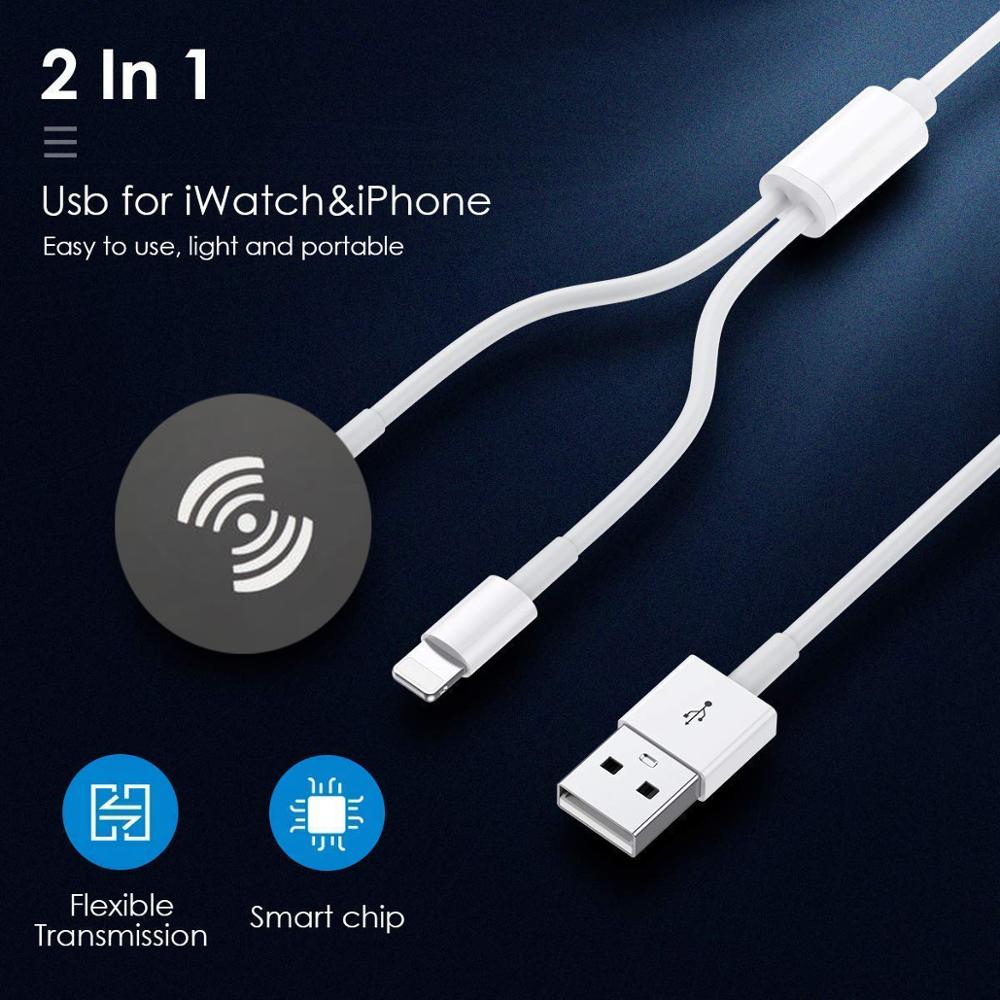Kabel Voor Apple Horloge Charger 3 In 1 Usb Qi Draadloze Opladen Station Voor Iphone 11 Pro Max Plus 10 9 8 7 6/Iwatch 6 5 4 3 Se