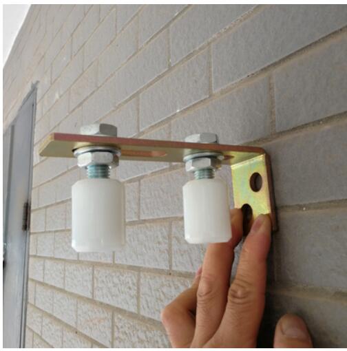 LPSECURITY Sliding Gate Retaining Nylon Roller / Upper Guide Bracket with 2 Nylon Rollers for Gate motor opener: kit1 white roller
