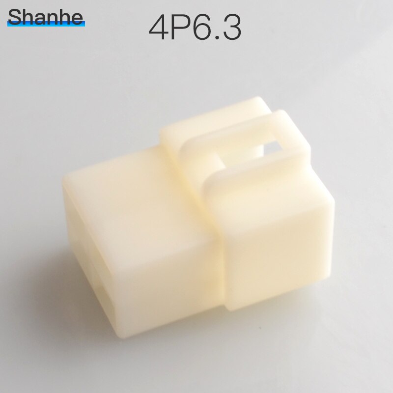 6.3mm connector 4P 4 pin Electrical 6.3 Connector Kits Male Female socket plug for Motorcycle Car