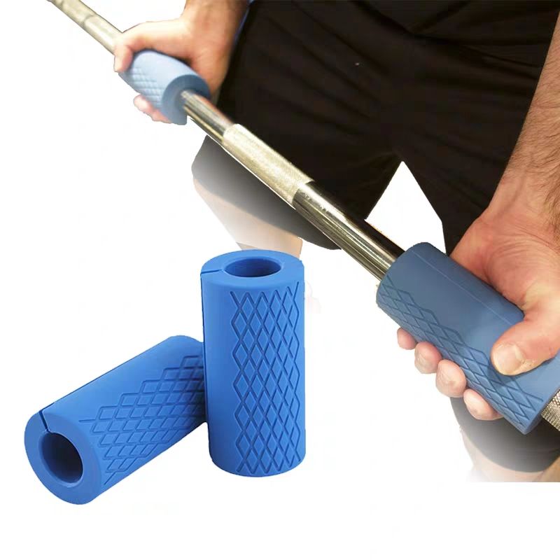 1 Paar Halter Grips Barbell Dikke Bar Ajustables Handgrepen Kettlebell Vet Grip Gewichtheffen Ondersteuning Silicone
