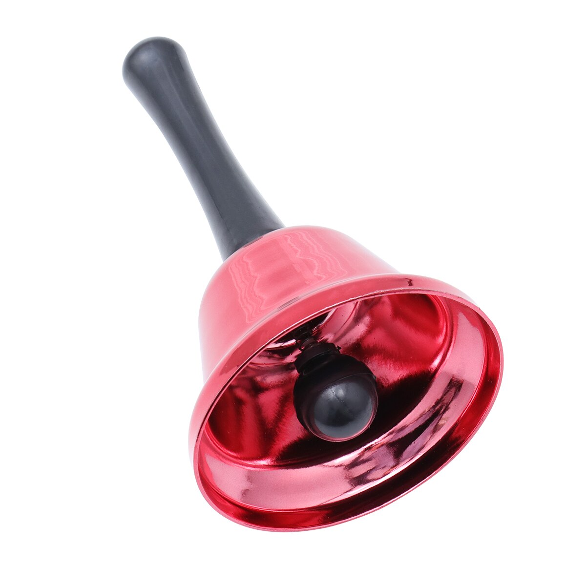 1Pc Metal Hand Bell Portable Durable Handbell Hand Percussion Bells Musical Instrument Blue