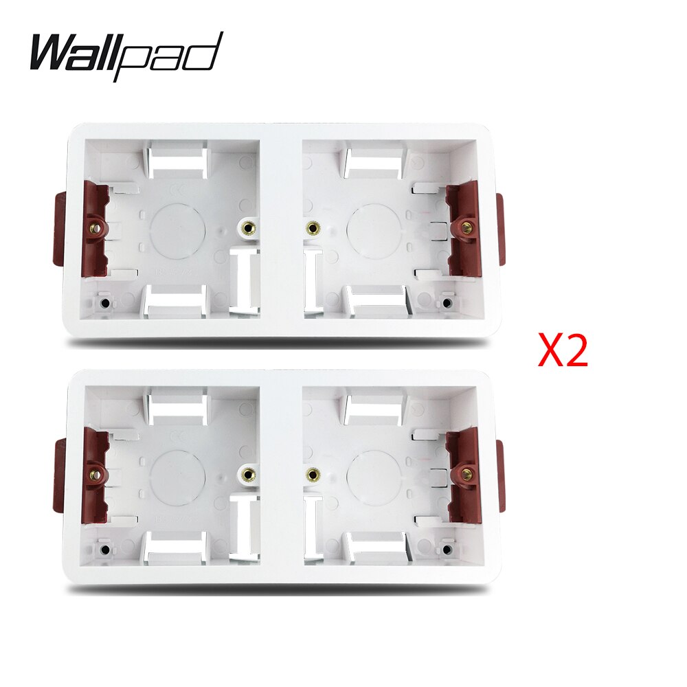 Wallpad dobbelt tør foringsboks til gipsplade gipsplader til 172mm paneler 2x enkeltramme 35mm dybdemonteringsbokse: X 2