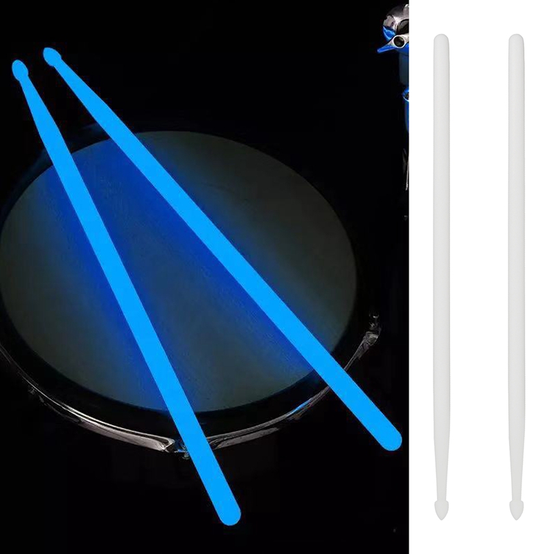 Lot De 2 Baguettes Batterie 5A LED Rechargeables - 15 Couleurs - Pour Batterie Acoustique Et Électronique