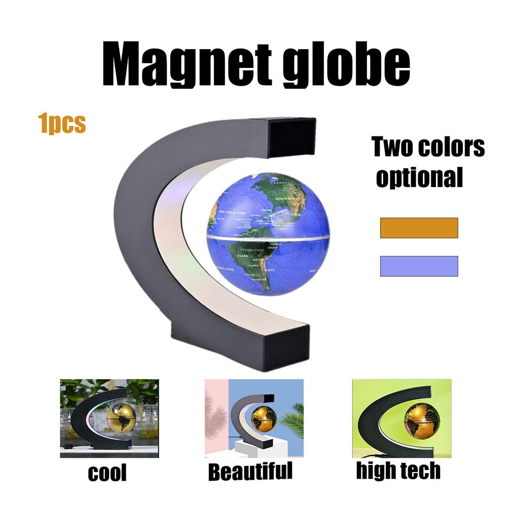 Lévitation Anti-Gravité Globe Magnétique Flottant Globe Carte Du Monde avec LUMIÈRE LED Pour enfants Maison Bureau Bureau Décoration
