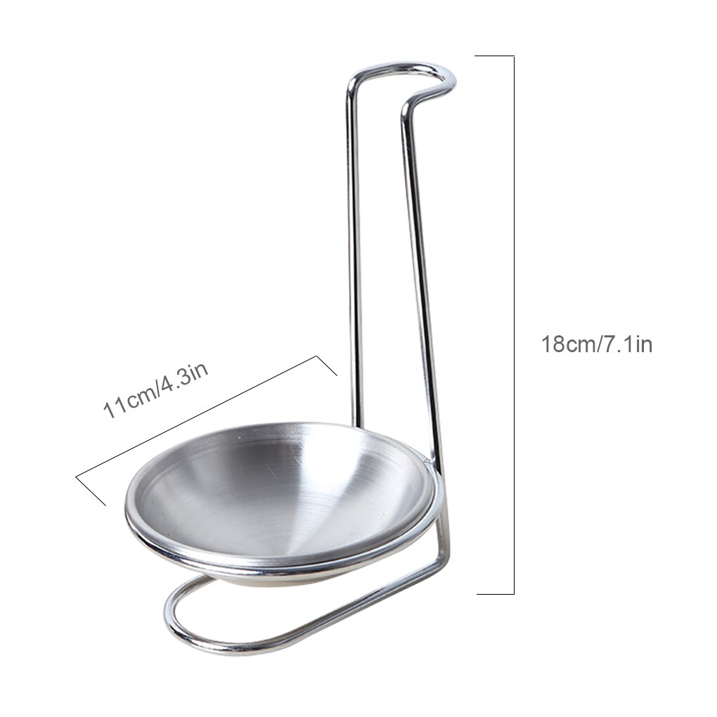 Vertical Spoon Rest Stainless Steel Ladle Spoon Strainer Scoop Holder Cooking Utensils Bracket Home Kitchen Tool
