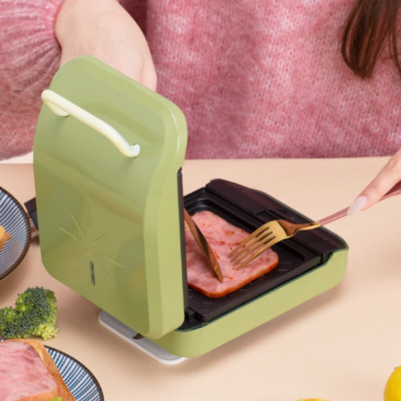 220V Electric Sandwich Maker Waffle Maker Toaster Baking Multifunction Breakfast Machine Sandwichera 600W