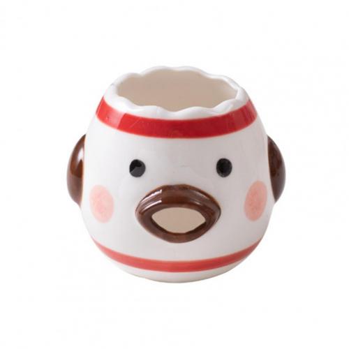 Fun Egg Separator Convenient Oval Beak Ceramic Chicken Shape Yolk Protein Filter Egg Divider: 5