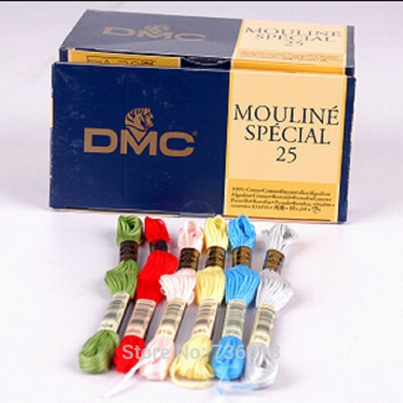 35 Pieces DMC Floss Colors From 01 To 35 Embroidery Floss Thread Yarn / Cross Stitch Floss Yarn Thread