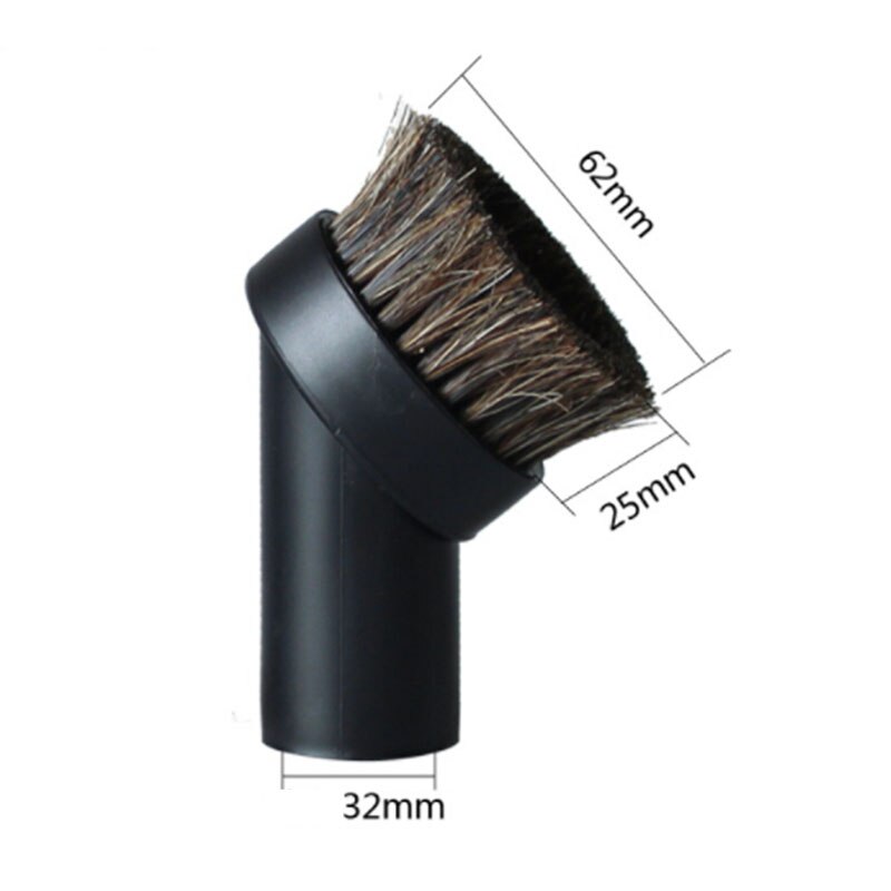 For 32mm 35mm Vacuum Hoover Cleaner Dusting Brush Crevice Nozzle Stair Tool Kit PP Hair Brush Horse Hair Round Brushes Adapter