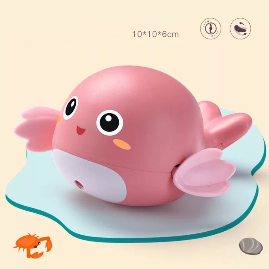 1 Pc Bad Toy Leuke Cartoon Dier Klassieke Baby Water Speelgoed Bad Drijvende Water Klassieke Speelgoed Knorretje Vis: fish 02