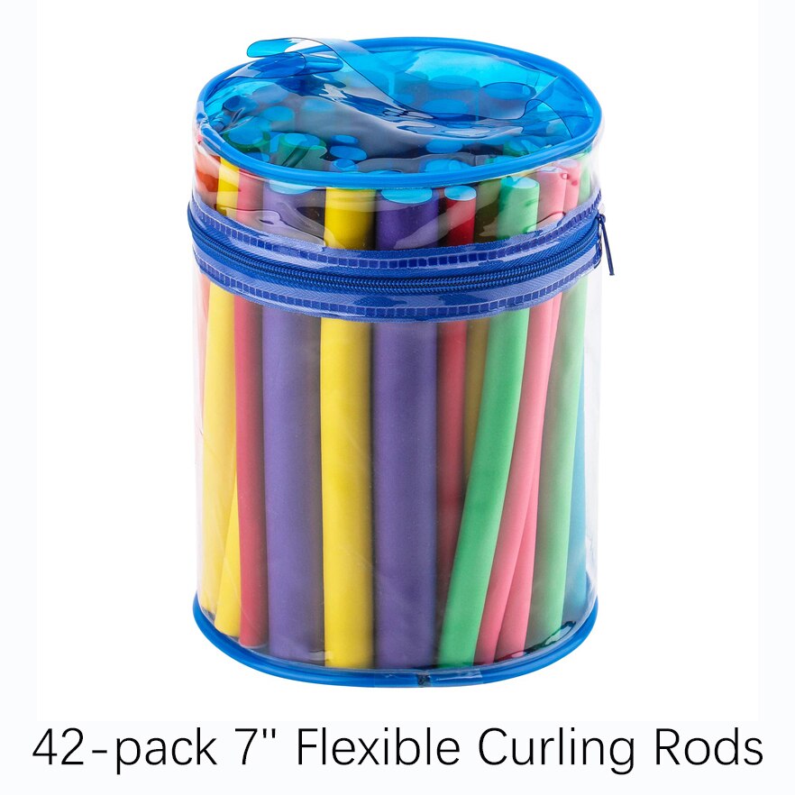 Brainbow 42pcs/Bag 7''Flexible Curling Rods Twist-... – Grandado