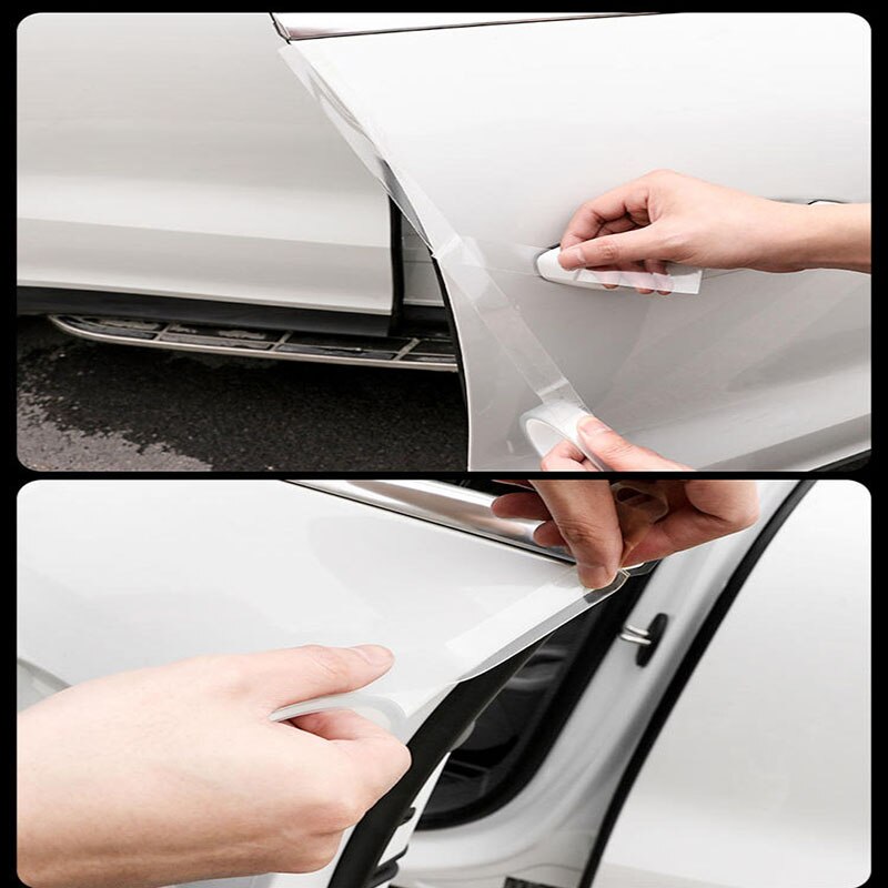Para Hyundai Sonata 9 accesorios de coche película protectora de puerta anticolisión Nano pegatina Invisible de 3 metros