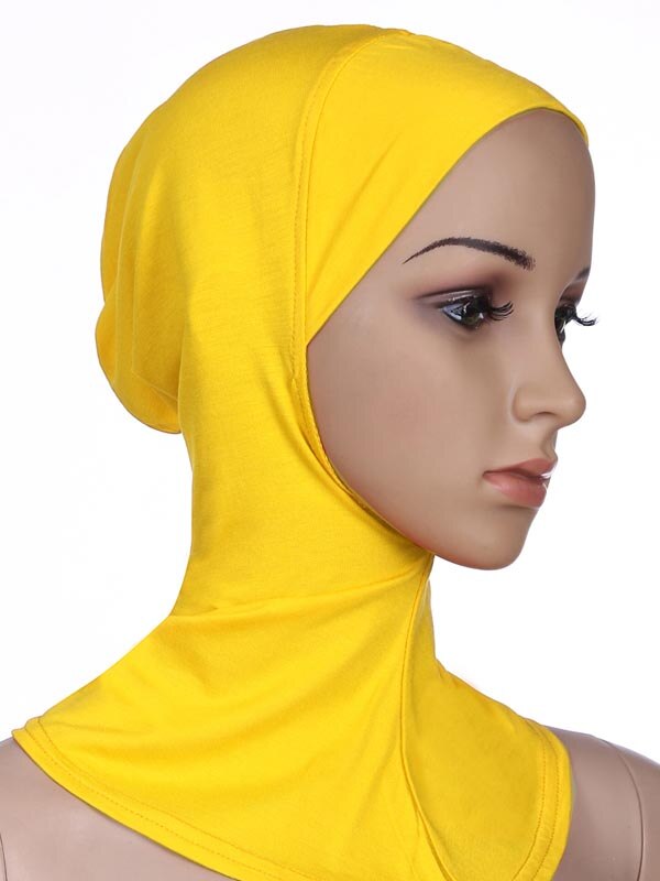 Weiche Unter Schal Hut Kappe Knochen Motorhaube Hijab Islamischen Kopf Tragen Hals Volle Abdeckung Innere Moslemische Dame Elastische Ninja Frauen headwear Caps