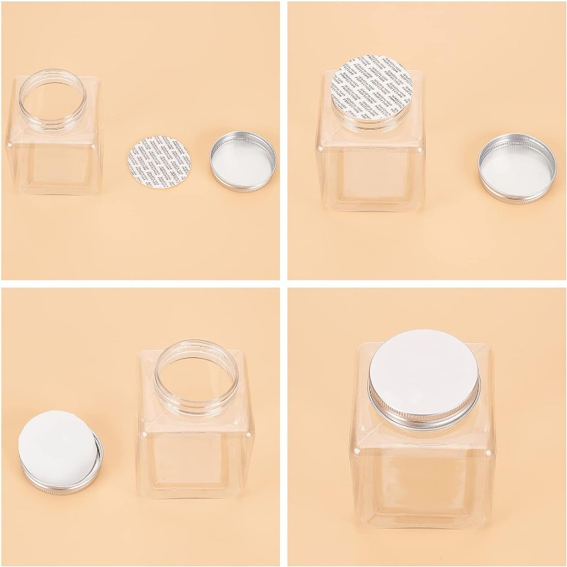 100 Pcs Foam Lid Liner 70mm Seal Cap Liner Jar Sealer Bottle Seals Waterproof Pressure Sensitive Seals Jar Seals White Bottle