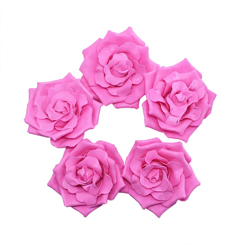 Roses artificielles en mousse 10cm 10 pièces | Têtes de fleurs artificielles pour Bouquet de mariage, couronne décorative pour la maison, décoration en boule bricolage pour mariage: F05