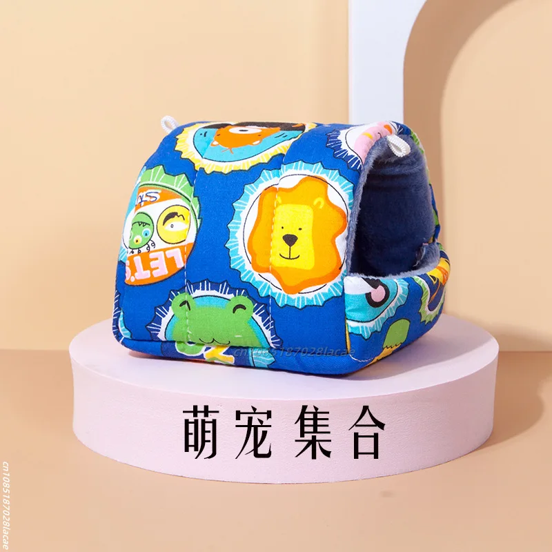 Casa para mascotas, cama para hámster, jaula súper cálida para conejillo de indias, accesorios, cueva, escondite acogedor para erizo, ardilla, jaula colgante para mascotas: S / Gris claro