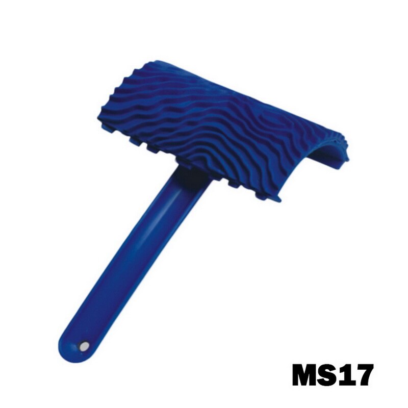 Imitation Wood Graining Pattern Wall Texture Art Brush Painting Tool Rubber Wood Grain Painting Tool Home Decoration Rubber DIY: MS17 15.5x10cm