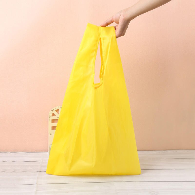 Large Tote Shopping Bags Foldable Reusable Fruit Storage Shoulder Handbag Portable Folding Pouch Women Grocery Tote Bag: H