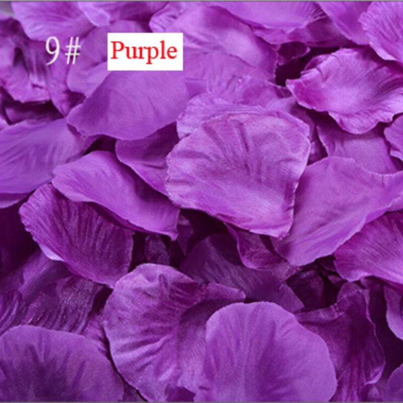 500 stk / parti silke rosenblade til bryllupsfest fødselsdag dekoration romantiske kunstige rosenblade bryllup blomst rosenblomst