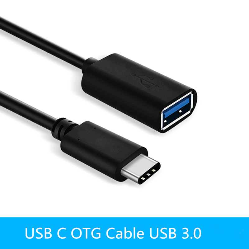 USB C OTG Kabel USB 3.0 OTG Adapter type c OTG voor samsung galaxy s8 s9 HUAWEI P10 P20 mate10 pro Macbook USB OTG 20 CM