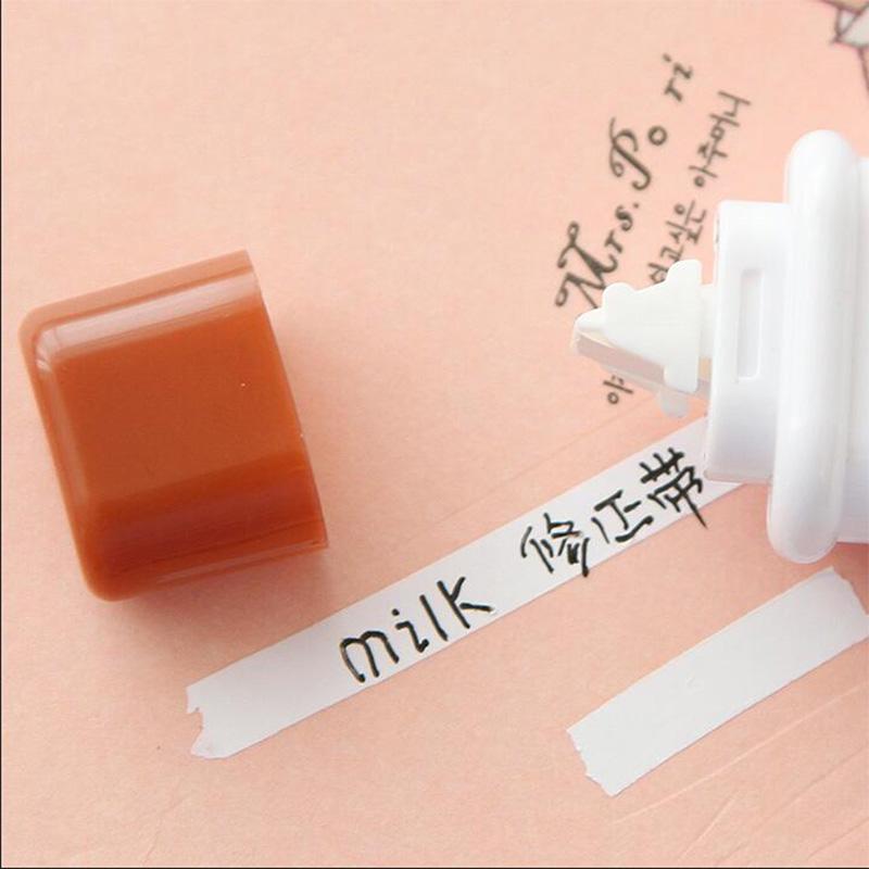 Cute Cartoon Correction Tape Milk Bottle Style for Student and Officer Office School Supplies Stationery Correction Tape