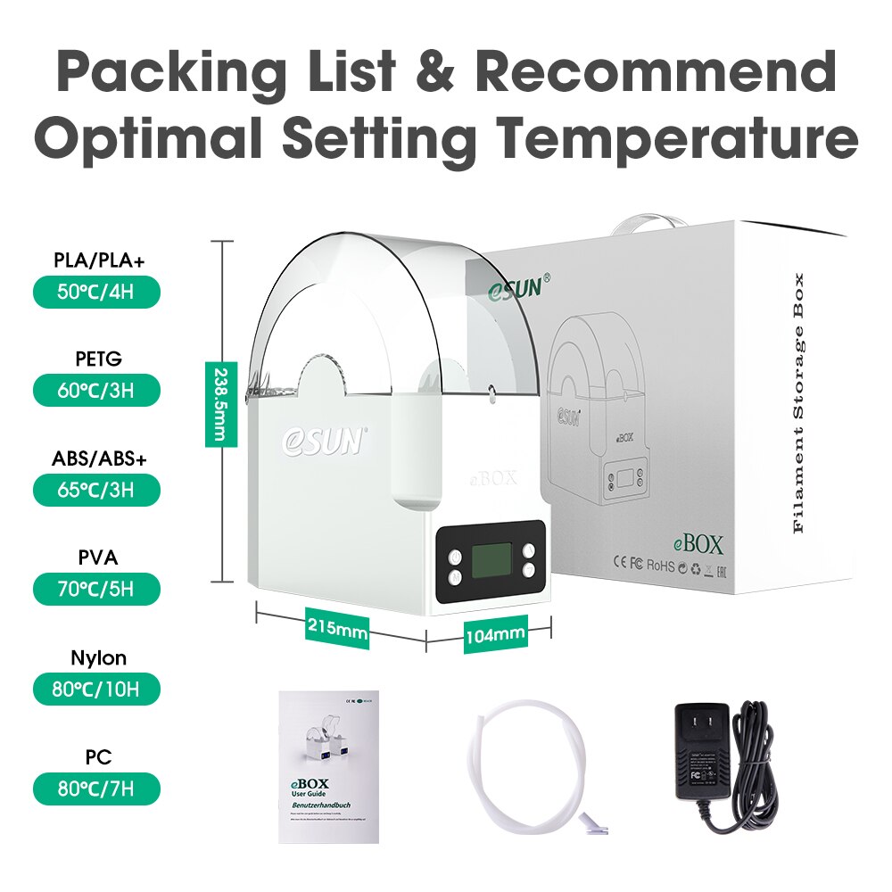 【Clearance】eSUN eBOX 3D Printing Filament Box Filament Storage Holder Keeping Filament Dry Measuring Filament Weight