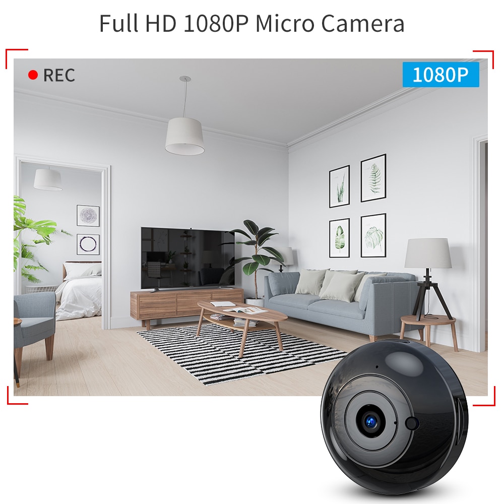 Mini caméra sans fil QZT WIFI Mini caméscopes IP Vision nocturne infrarouge Micro caméra petite caméra secrète 1080P Micro caméra IP WIFI
