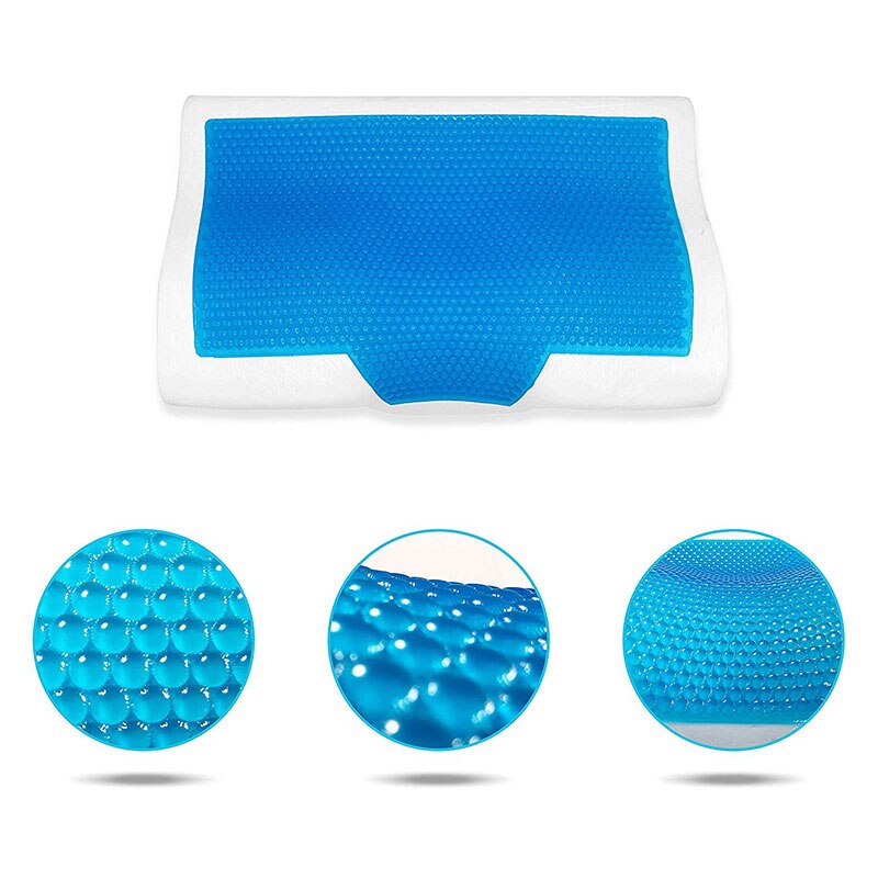 Memory Foam Gel Kussen Trage Rebound Zomer Ice-Cool Anti-Snurken Orthopedische Slapen Gezondheidszorg Nek Kussens Voor thuis Beddengoed