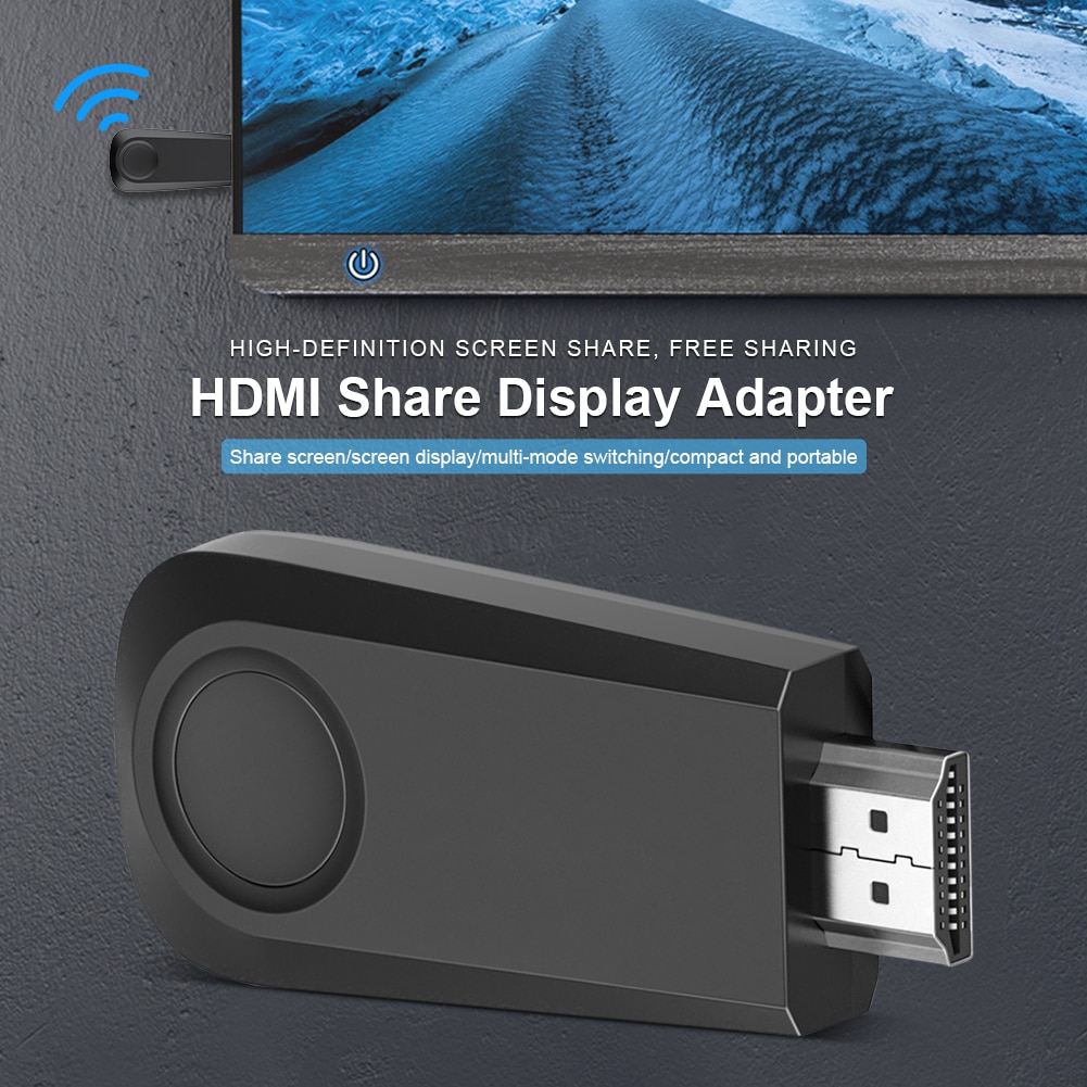 Wireless Display Dongle Adapter 1080P Wireless HDMI Adapter Receiver Audio Adapter Home Audio And Video Equipment