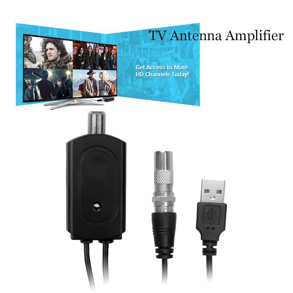 Kebidumei amplificatore per antenna TV digitale 300 miglia gamma HD amplificatore per antenna digitale 4K per interni HDTV 1080P amplificatore per antenna TV HD