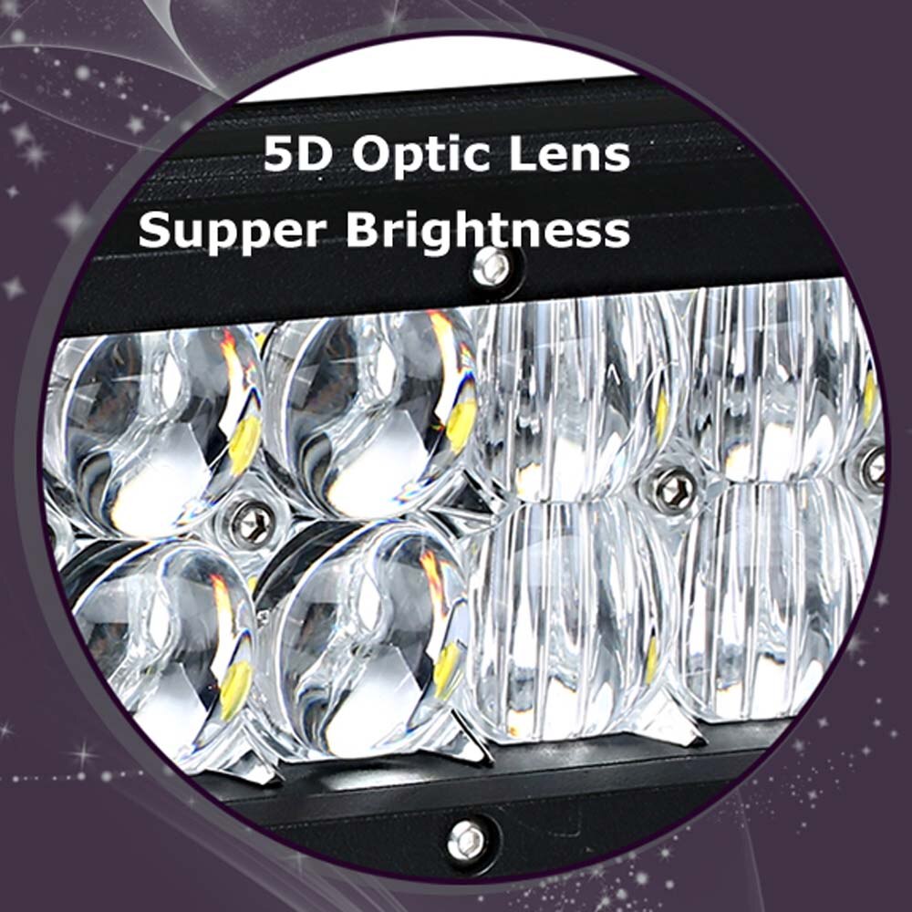 5D LED Bar 4 - 17 inch LED Light Bar LED Work Light for Offroad Truck Spot Flood Combo 4x4 4WD ATV SUV 12V 24V