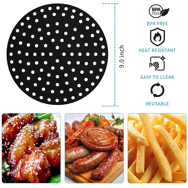 Airfryer Accessoires Voor Ninja CRISPi Siliconen Mat Voor PowerPod Ninja Crisp Für I FN101EU, 2 Stück Silikonform Airfryer Zubehör Airfryer Beschermnet Herbruikbare Siliconen Vorm Airfryer Accessoires Voor Ninja CRISPi Siliconen Mat Voor PowerPod Ninja Crisp Für I FN101EU, 2 Stück Silikonform Airfryer Zubehör Airfryer Beschermnet Herbruikbare Siliconen Vorm