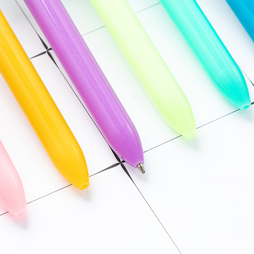 4-kleuren pen Creatieve kleurrijke intrekbare balpennen Multifunctionele pen voor marker schrijfbenodigdheden