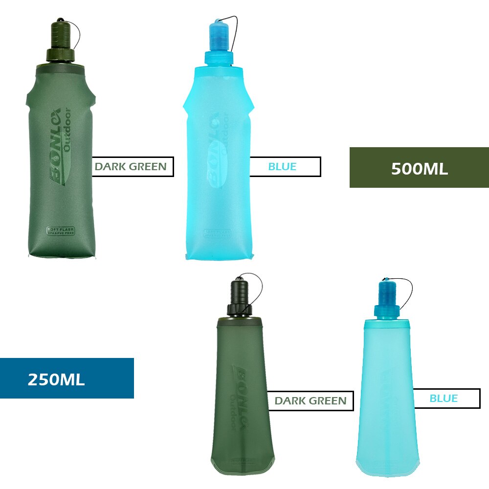 Bouteille d'eau de Sport de flasque molle pliante de TPU exécutant le Camping sac d'eau de randonnée sac d'eau de bouteille d'eau de boisson pliable