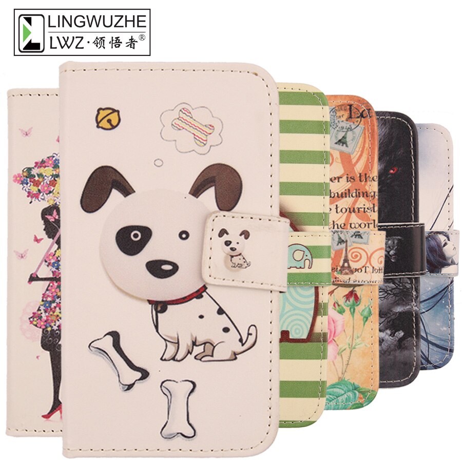 Case Voor Wiko Y61 6 Inch Cover Luxe Flip Portemonnee Lederen Telefoon Tas Voor Wiko Y61 Holster