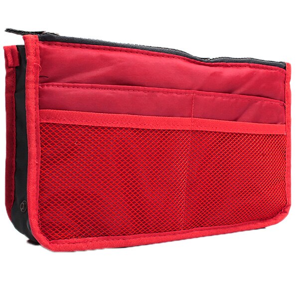 Delle donne Sacchetto Cosmetico di Grande Inserto Dell'organizzatore Della Borsa di Trucco Del Sacchetto Multi Funzionale Delle Donne Cosmetico di Immagazzinaggio di Borse Da Viaggio: red