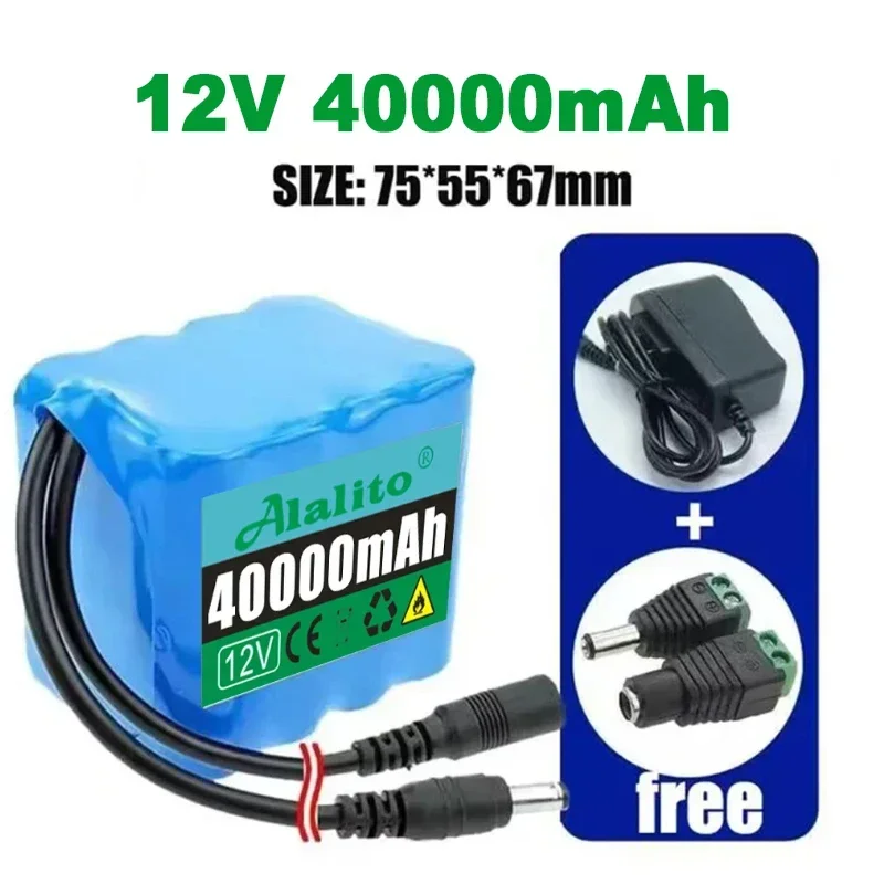18650 3S5P 12 V 50000 mAh Lithium-Akku mit BMS für die Audioüberwachung, Notlicht, unterbrechungsfreie Stromversorgung: Orange