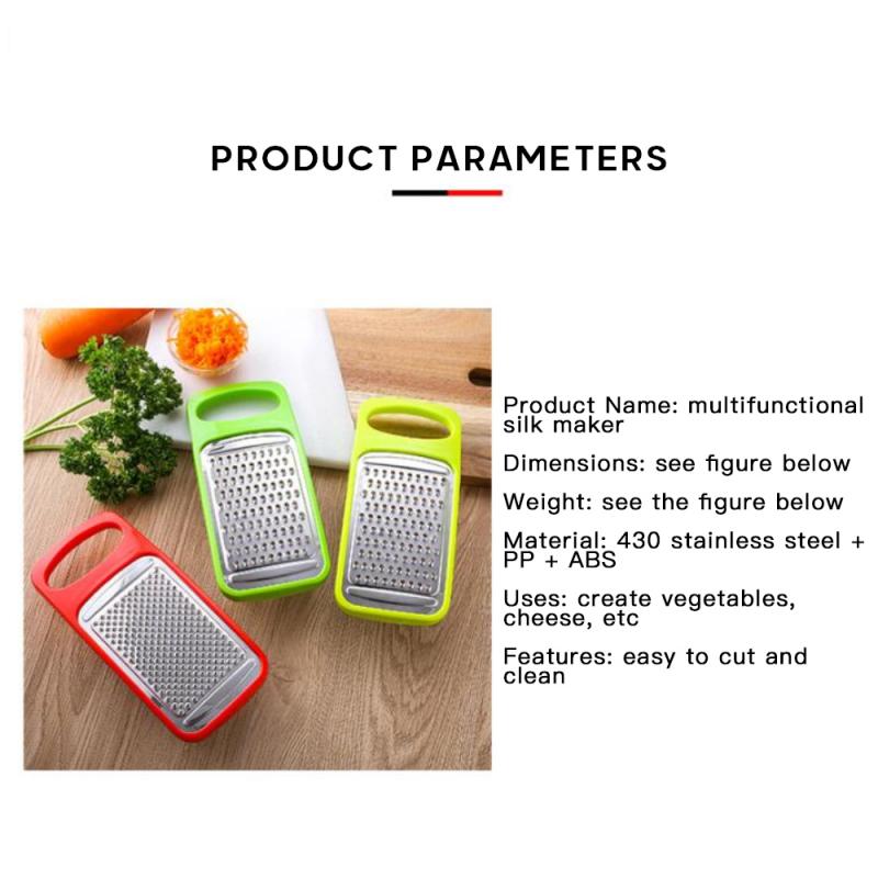 Manual Practical Rotary Slicer Chocolate Multifunctional Home Hand-Cranked Long Handle Vegetables Stainless Steel Cheese Grater