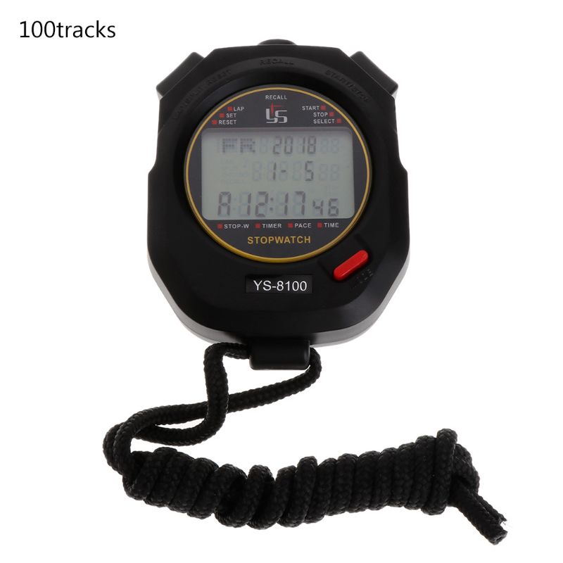 Handheld Digital Stopwatch Sport Running Training Chronograph Timer 35ED