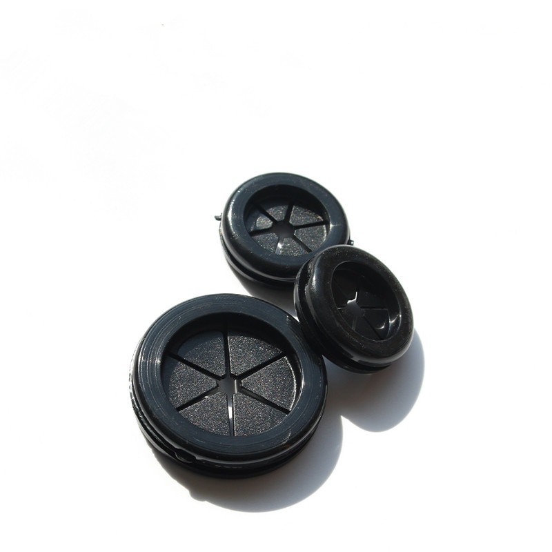 10 stk gummitrådgjennomføring pakningsark 25mm flattetning o ring støvhullplugg for elektrisk boks innløp uttak kabelholder beskytter