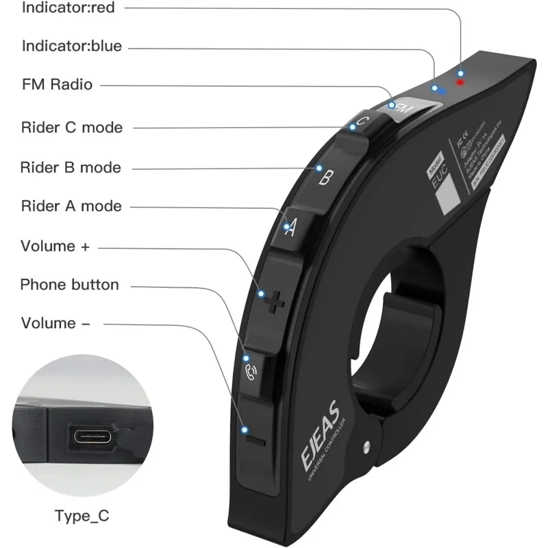 Hjälmhögtalare bluetooth headset motorcykelhjälm bluetooth headset med automatisk svarsfunktion och brusreduceringsfunktion