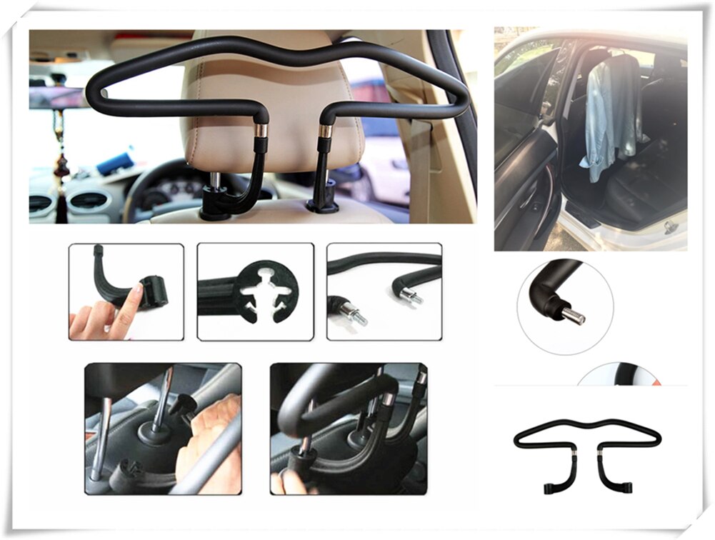 Auto sitz zurück PU edelstahl kleiderbüGel anzug Auto zubehör für Ford Expedition EcoSport Kuga F-Serie Flucht