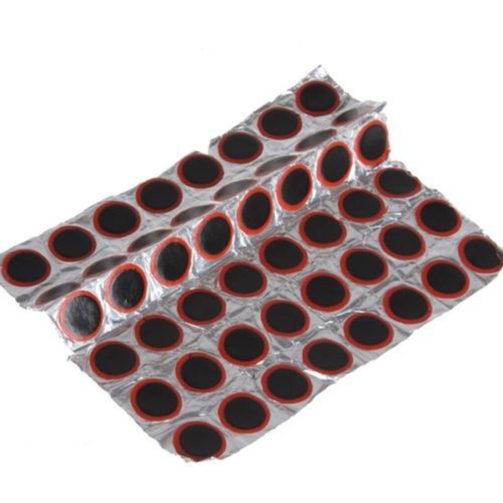 48 teile/los Gummi Punktion Flecken Fahrrad Reifen Schlauch Reparatur Patch Bausätze Fahrrad Reifen Reparatur Werkzeug für Notfall Bedürfnisse