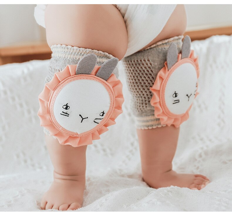 1-5Y Baby Knie Pads Mooie Cartoon Dier Leuke Mesh Anti-Slip Been Protectors Voor Peuter Jongens En Meisjes