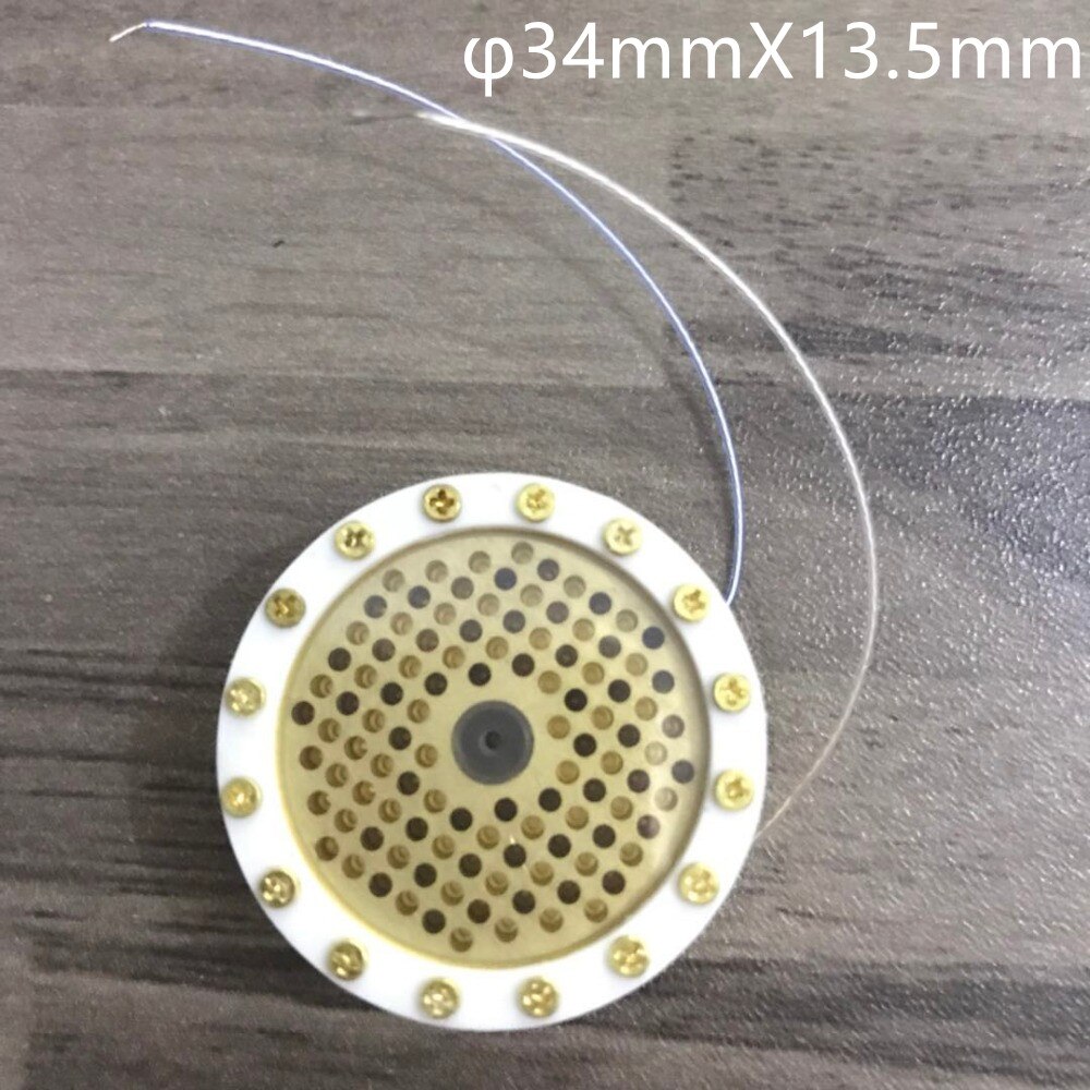 34mm Large Diaphragm Microphone Cartridge Core Recording Condenser Mic Capsule H: 34mmX13.5mm