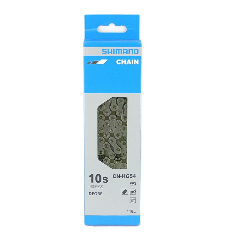 Chaîne shimano deore 10- vitesses cn -hg54 112/114/116 maillons