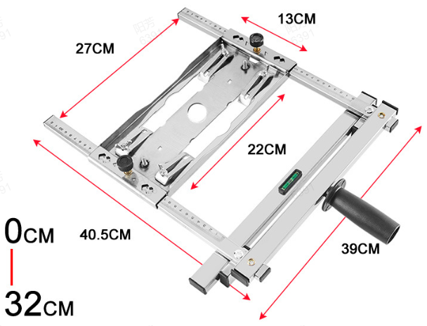Snijmachine Randgeleider Positionering Snijden van houten plank Gereedschap Elektriciteit Cirkelzaag Trimmer Machine Houtbewerking Router: Default Title