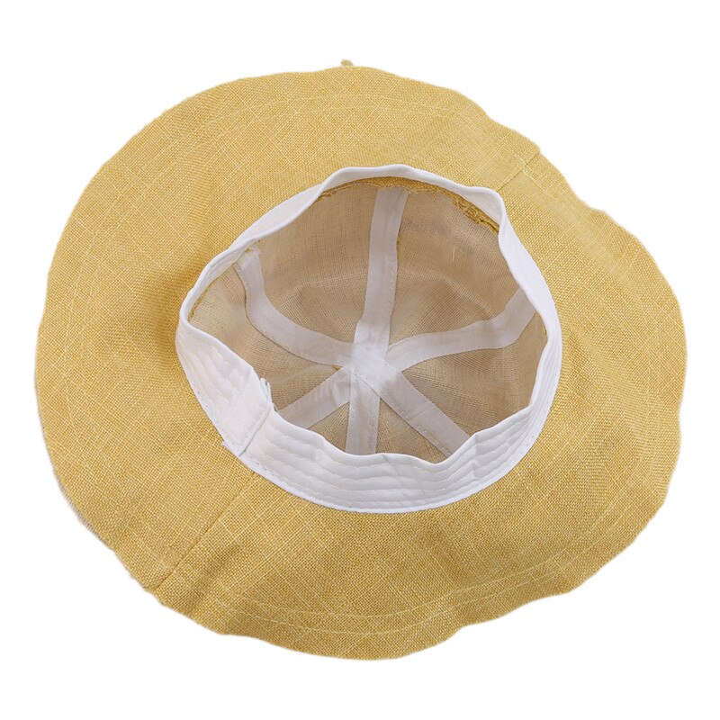 Bälte slips platt topp sy barn rosett canvas barn fiskare casual hatt