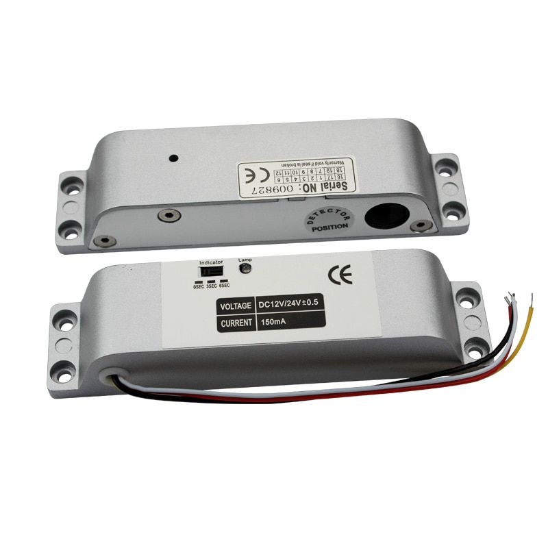 Houten poort deur Elektrische Insteekslot DC 12 V Fail Safe Elektrische Bolt Slot voor Deur Toegangscontrole Beveiliging Slot Deuren systeem