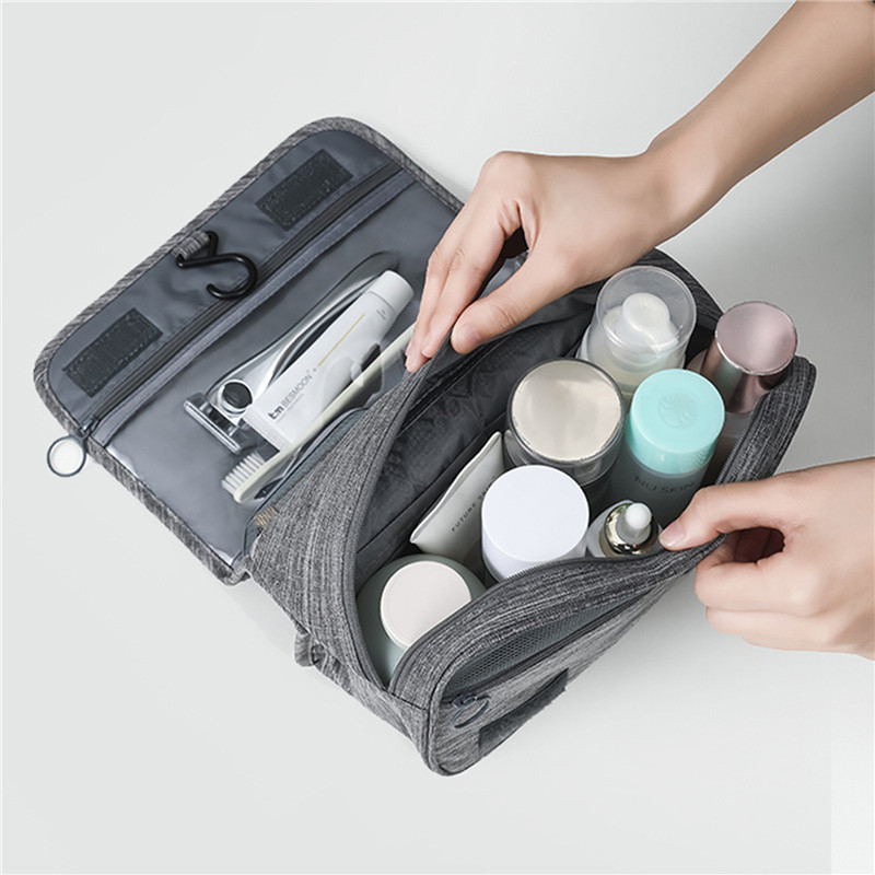Neceser grande de viaje para hombre y mujer, neceser colgante para cosméticos, neceser de belleza, organizador de accesorios, bolsa de lavado